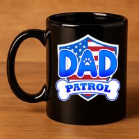 Dad Patrol Dog 11oz C Handle Ceramic Mug