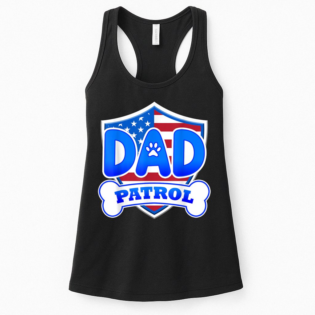 Dad Patrol Dog Womens Tank Top