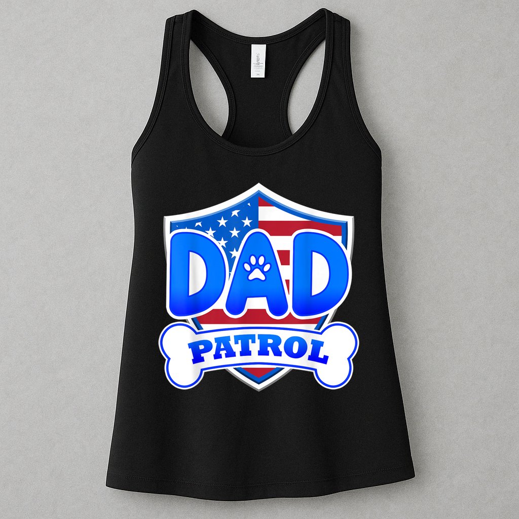 Dad Patrol Dog Womens Tank Top