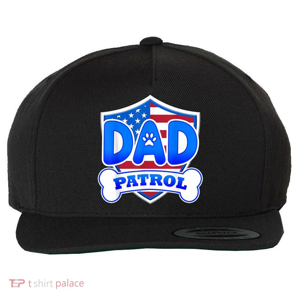Dad Patrol Dog Wool Snapback Cap