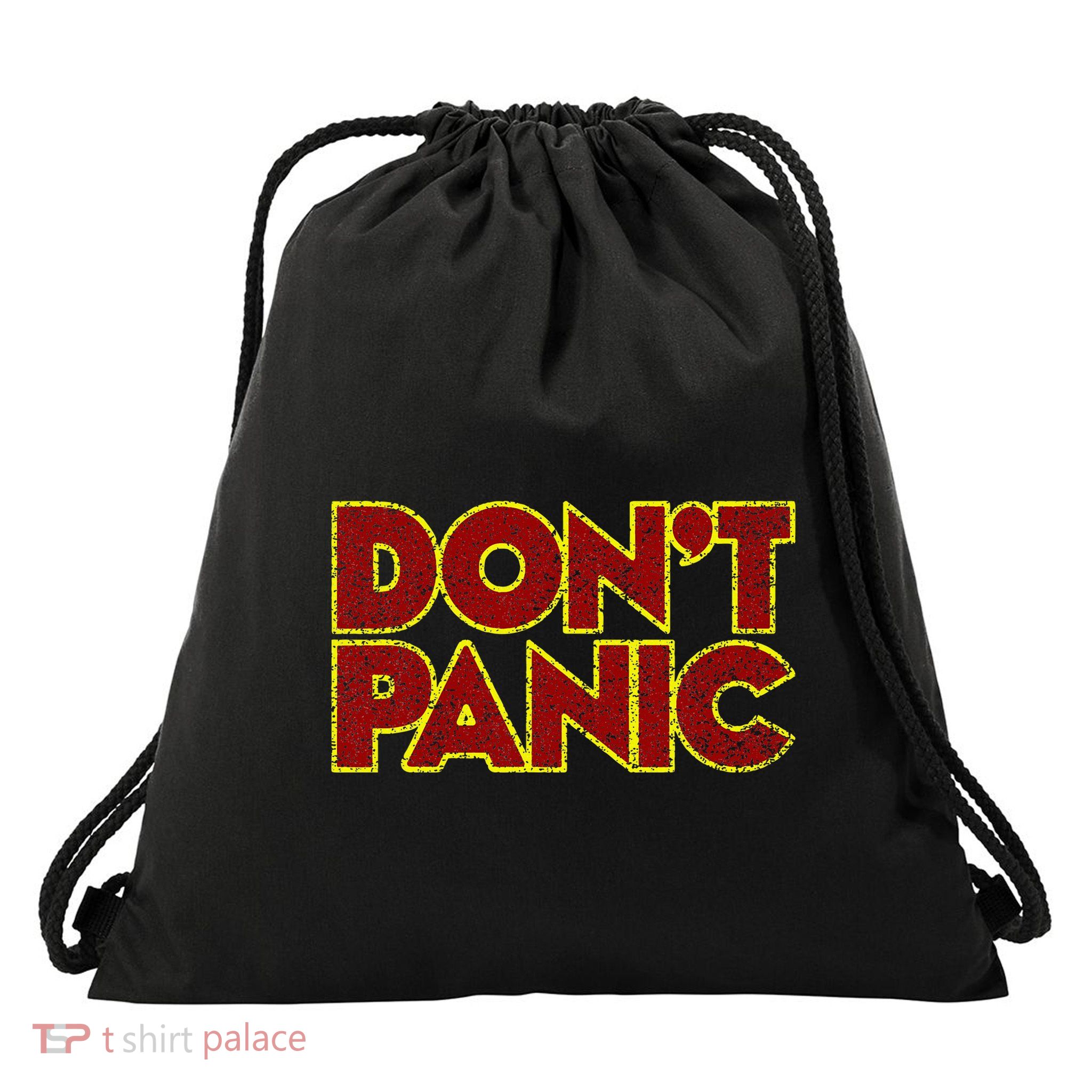 DonT Panic Drawstring Bag
