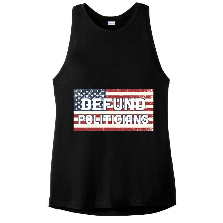 Defund Politicians Ladies PosiCharge Tri-Blend Wicking Tank