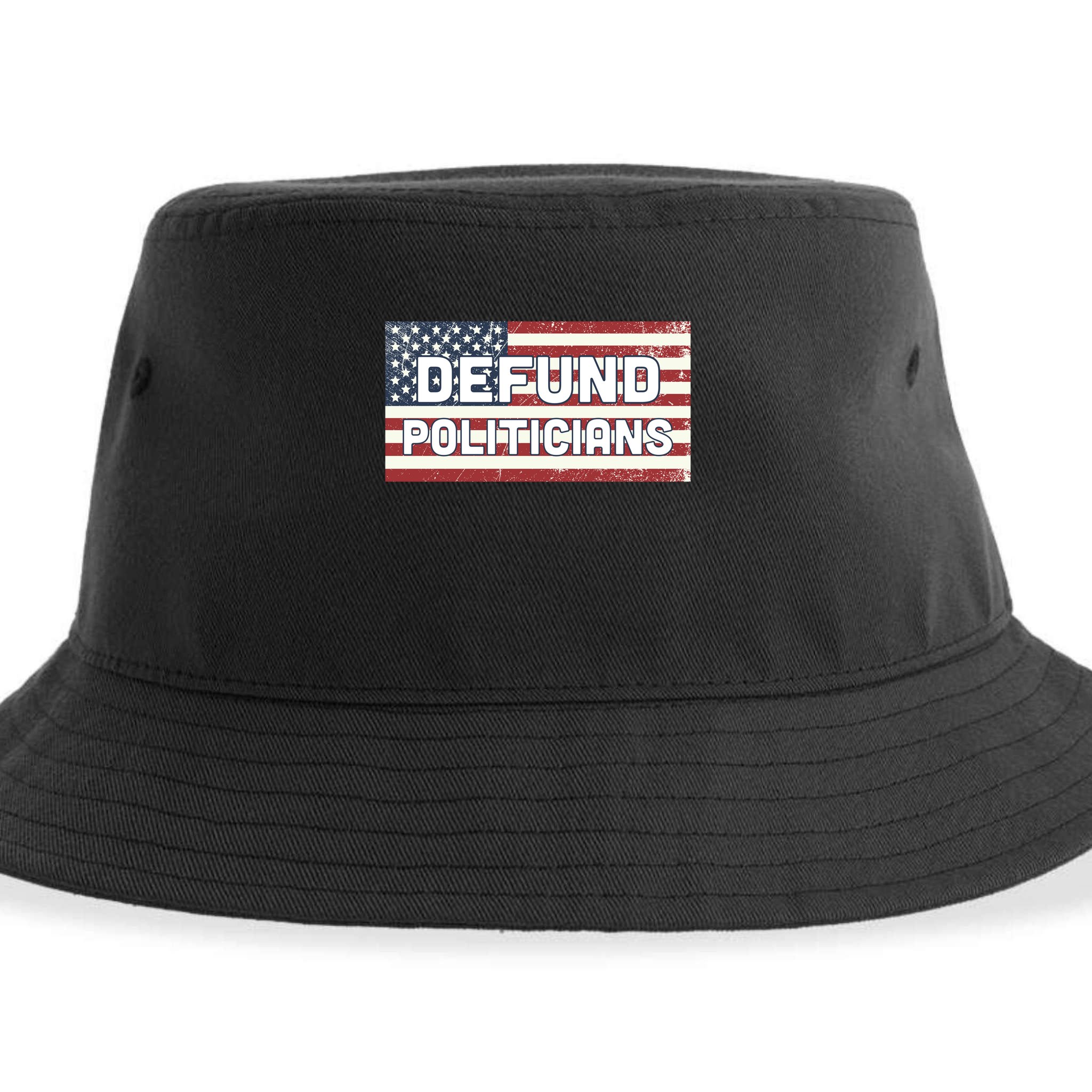 Defund Politicians Sustainable Bucket Hat