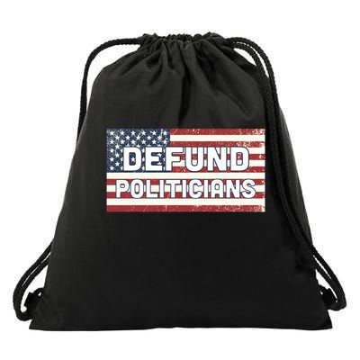 Defund Politicians Drawstring Bag