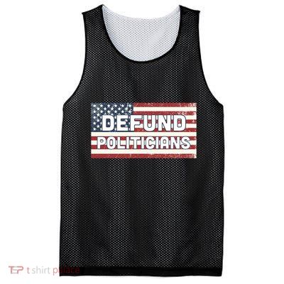 Defund Politicians Mesh Reversible Basketball Jersey Tank