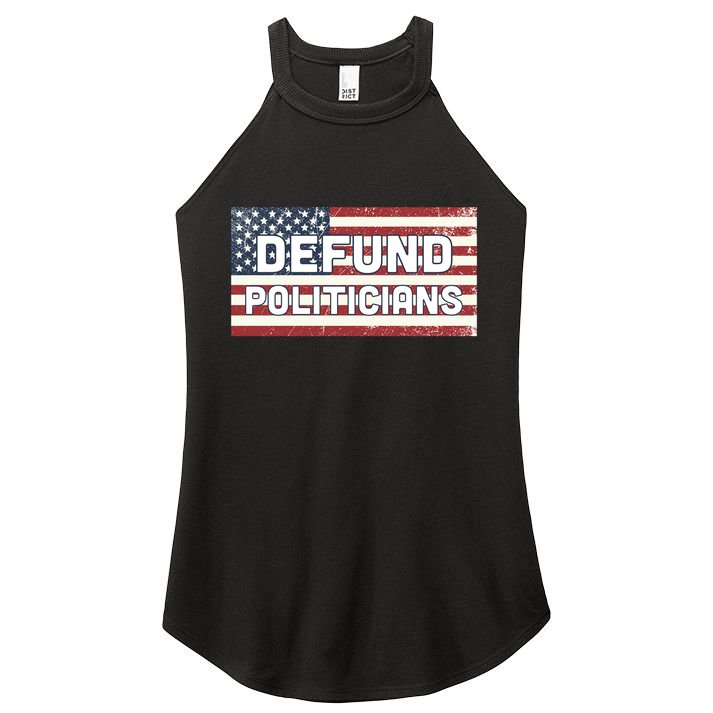 Defund Politicians Women's Perfect Tri Rocker Tank