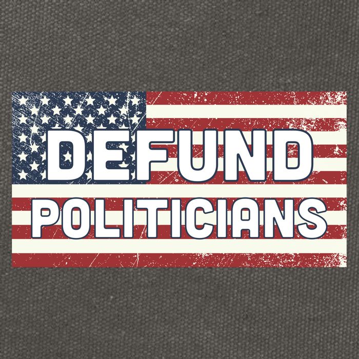 Defund Politicians Cotton Canvas Backpack