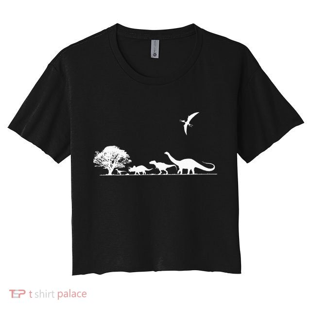 Dinosaurs Prehistoric Dinosaur Kids Or Adults Dino Crop Top