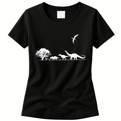 Dinosaurs Prehistoric Dinosaur Kids Or Adults Dino Womens T-Shirt