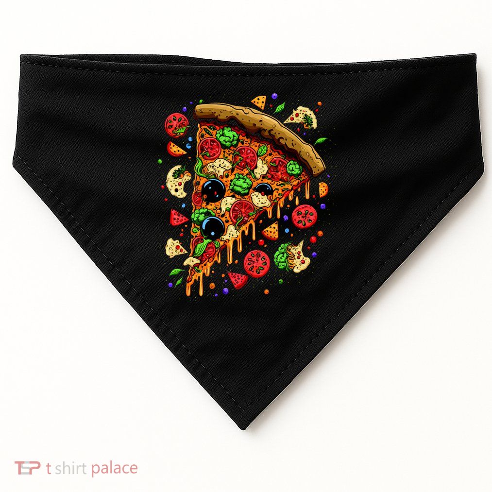 Delicious Pizza USA-Made Doggie Bandana
