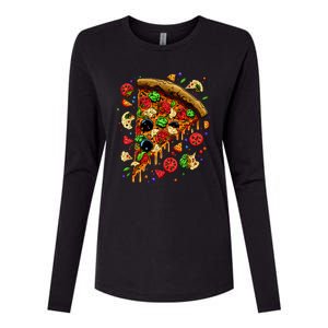 Delicious Pizza Womens Cotton Relaxed Long Sleeve T-Shirt