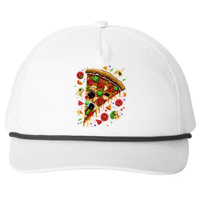 Delicious Pizza Snapback Five-Panel Rope Hat