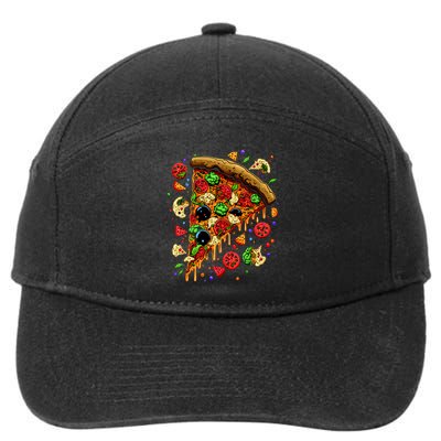Delicious Pizza 7-Panel Snapback Hat