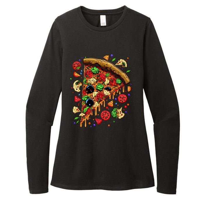 Delicious Pizza Womens CVC Long Sleeve Shirt