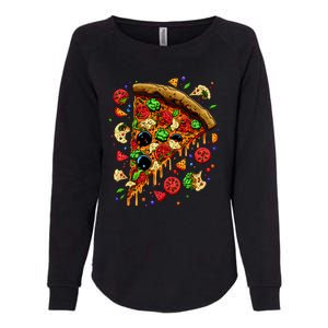 Delicious Pizza Womens California Wash Sweatshirt