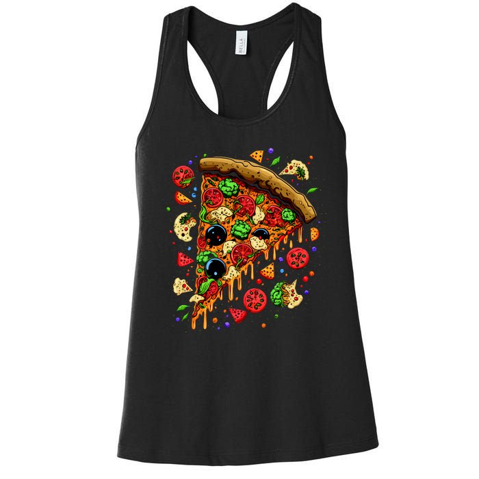 Delicious Pizza Women's Racerback Tank