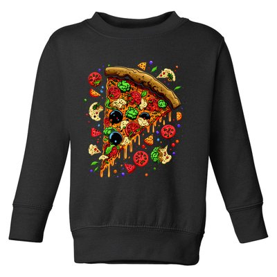 Delicious Pizza Toddler Sweatshirt