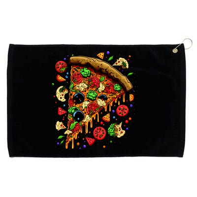 Delicious Pizza Grommeted Golf Towel