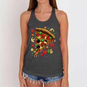 Delicious Pizza Women's Knotted Racerback Tank