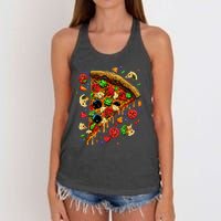 Delicious Pizza Women's Knotted Racerback Tank