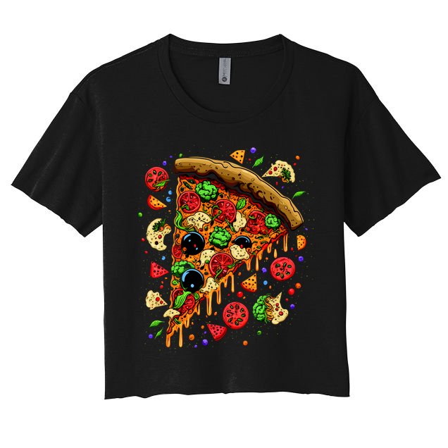 Delicious Pizza Crop Top