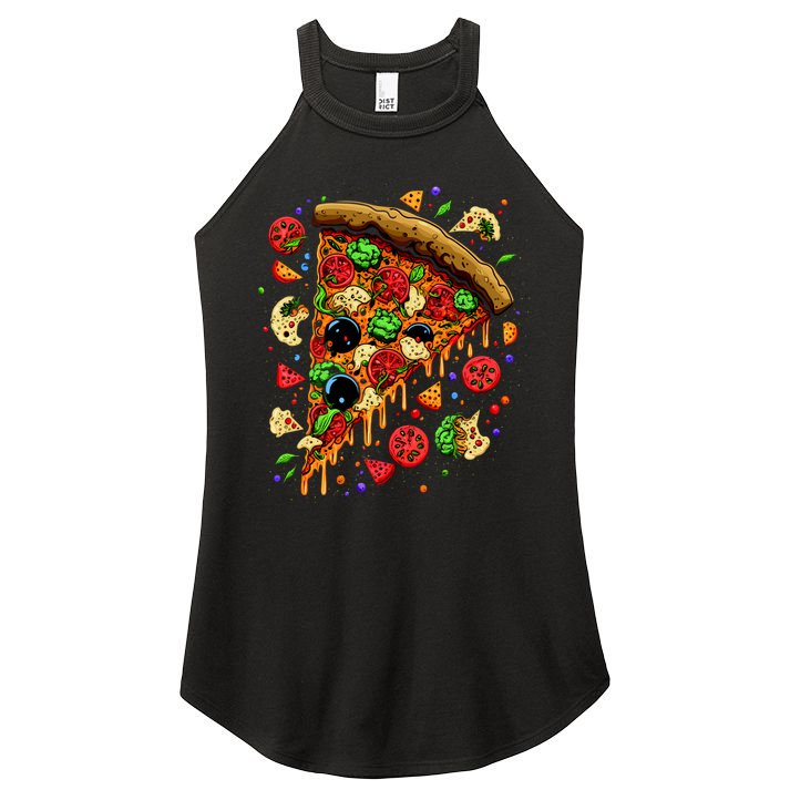 Delicious Pizza Women's Perfect Tri Rocker Tank