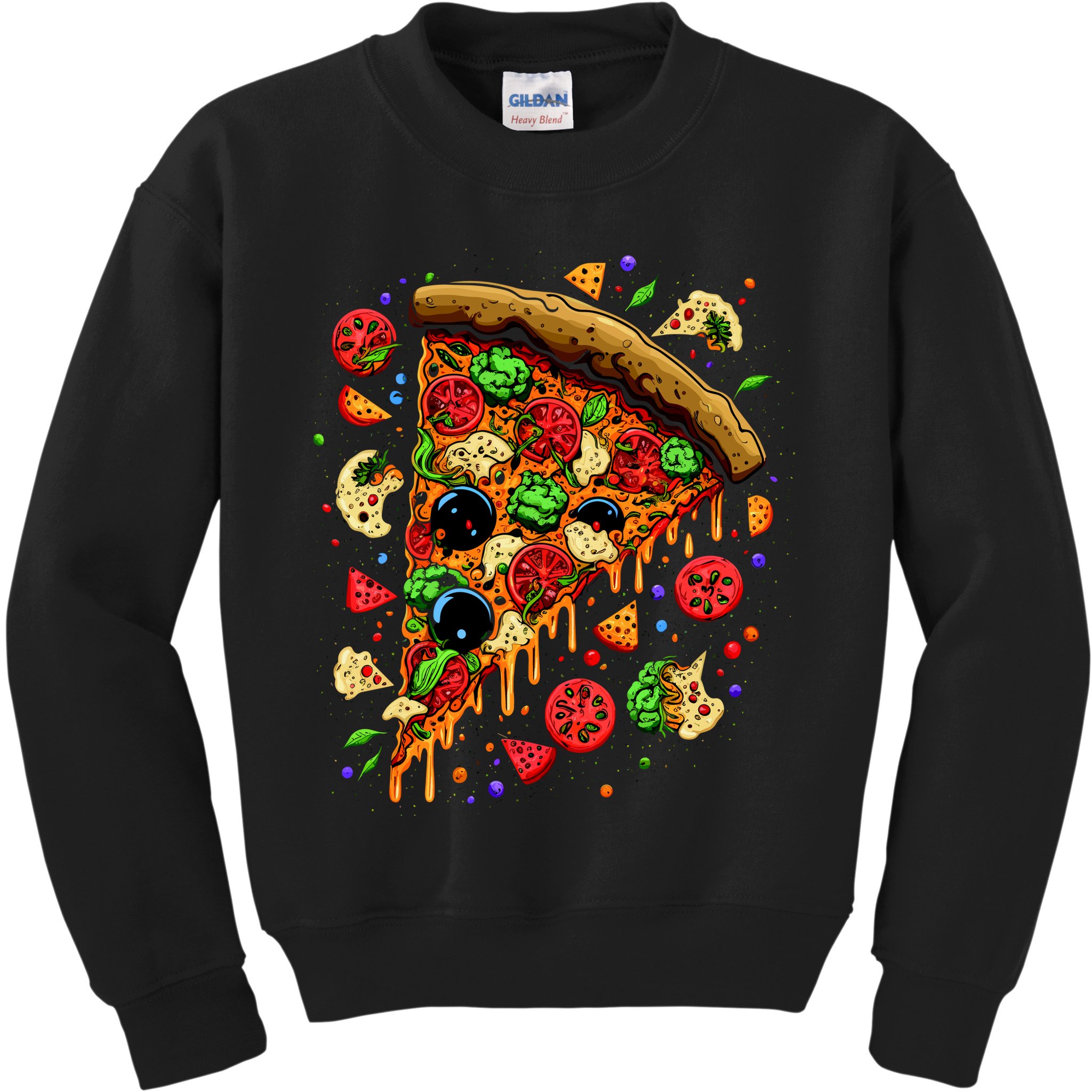 Delicious Pizza Kids Sweatshirt