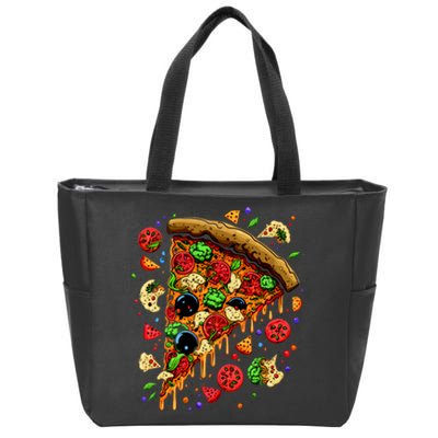 Delicious Pizza Zip Tote Bag