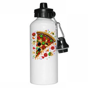 Delicious Pizza Aluminum Water Bottle 