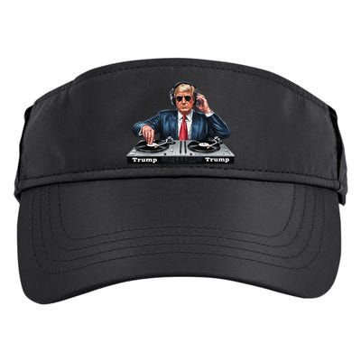 Dj President Donald Trump Funny Music Mixer Turntable Joke Adult Drive Performance Visor