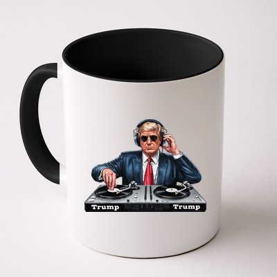 Dj President Donald Trump Funny Music Mixer Turntable Joke Mug
