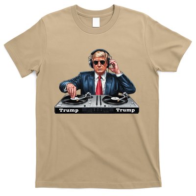 Dj President Donald Trump Funny Music Mixer Turntable Joke T-Shirt