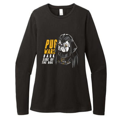 Darth Pug Womens CVC Long Sleeve Shirt