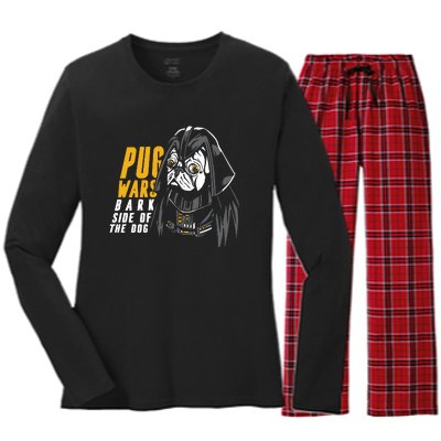 Darth Pug Women's Long Sleeve Flannel Pajama Set 