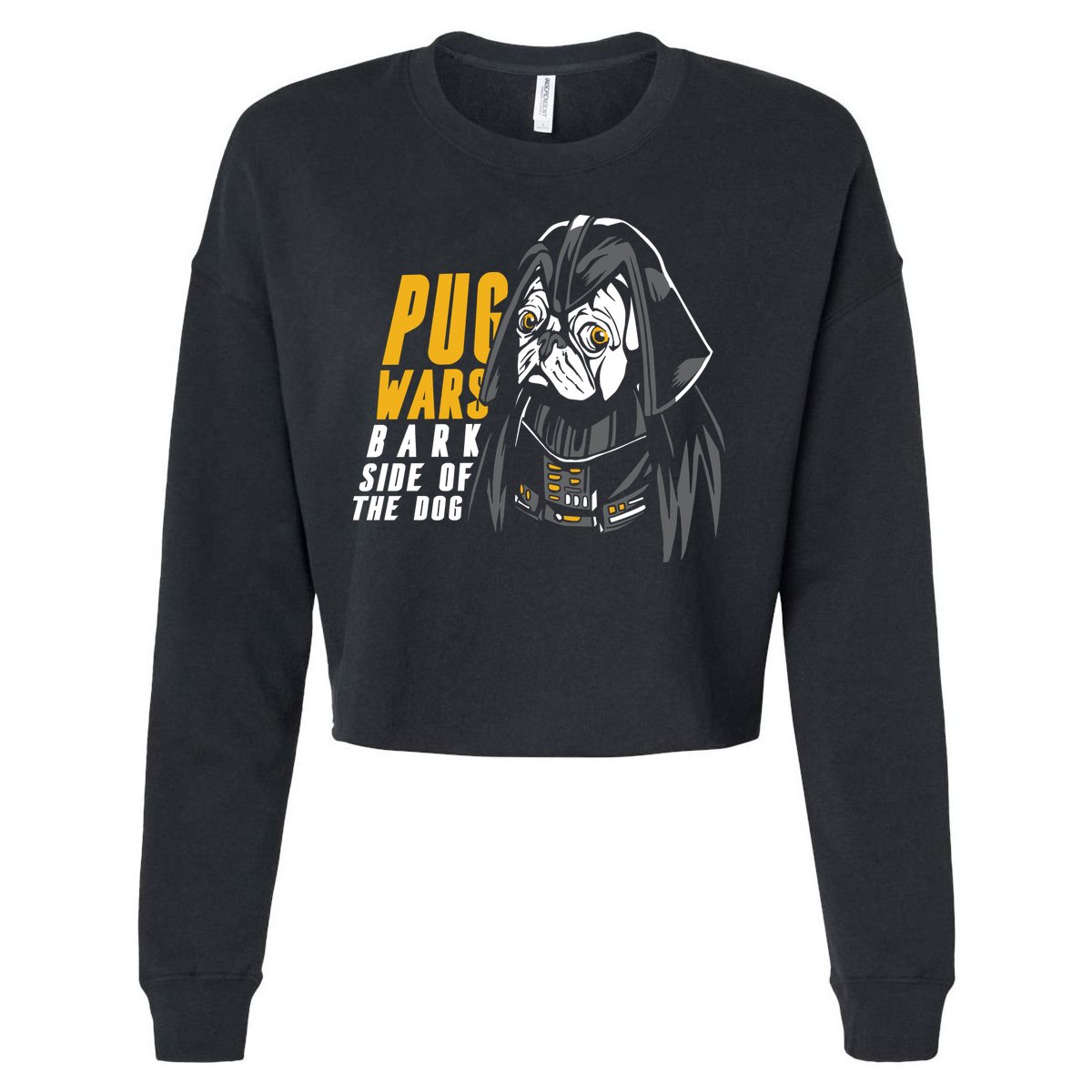Darth Pug Cropped Pullover Crew