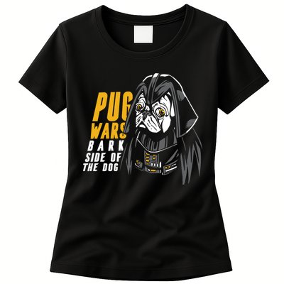 Darth Pug Womens T-Shirt
