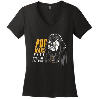 Darth Pug Women's V-Neck T-Shirt