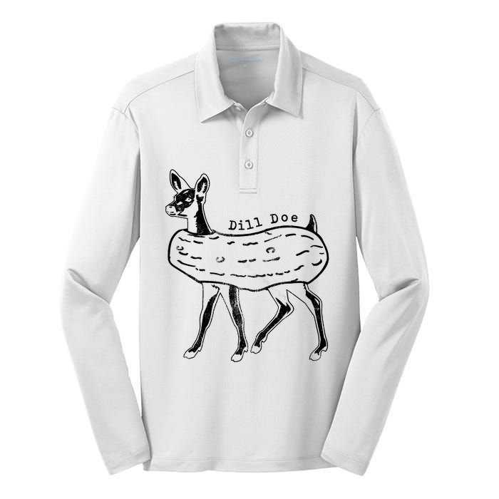 Dill Pickle Dill Doe Silk Touch Performance Long Sleeve Polo