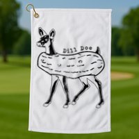 Dill Pickle Dill Doe Golf Towel