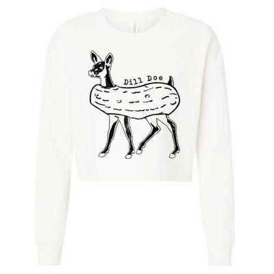 Dill Pickle Dill Doe Cropped Pullover Crew