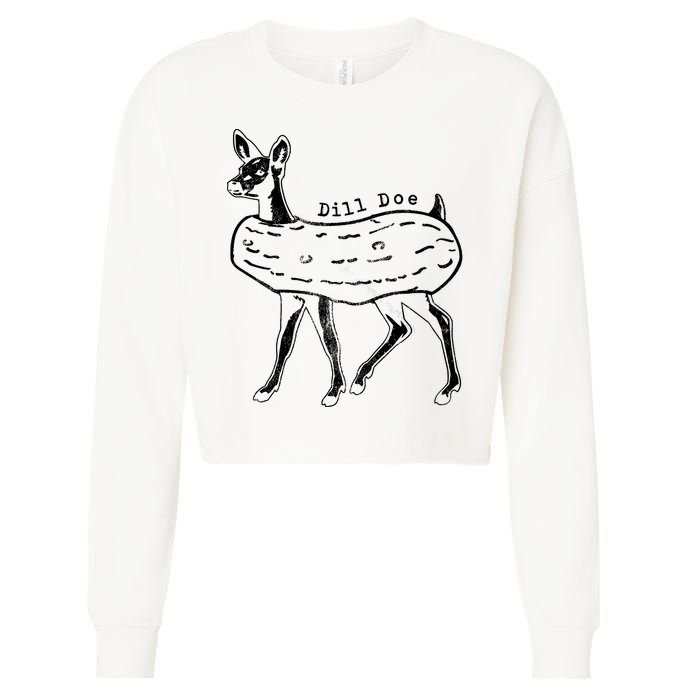 Dill Pickle Dill Doe Cropped Pullover Crew