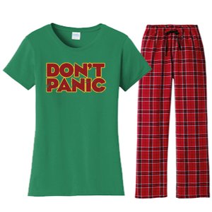 Don&39;t Panic Women's Flannel Pajama Set