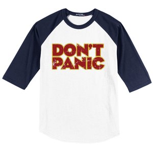 Don&39;t Panic Baseball Sleeve Shirt