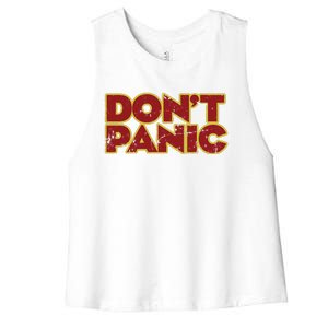 Don&39;t Panic Women's Racerback Cropped Tank