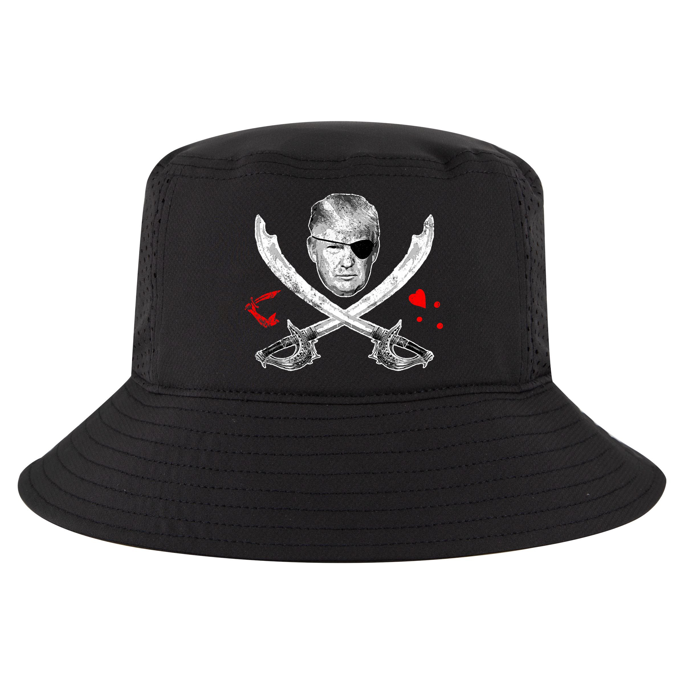 Dread Pirate Donald Trump Pirate Flag 2024 Cool Comfort Performance Bucket Hat