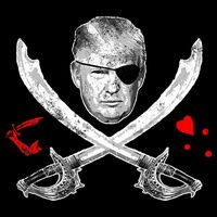 Dread Pirate Donald Trump Pirate Flag 2024 Apron