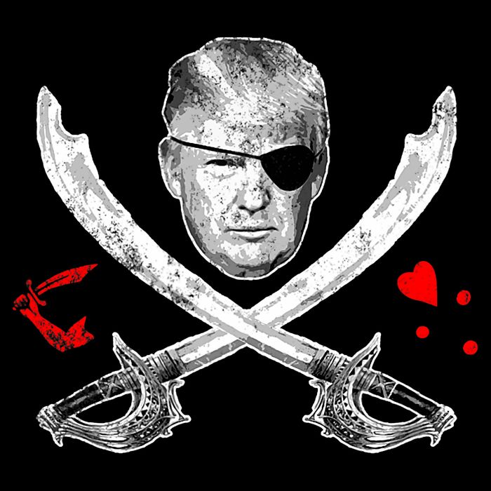 Dread Pirate Donald Trump Pirate Flag 2024 Apron