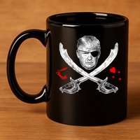 Dread Pirate Donald Trump Pirate Flag 2024 11oz C Handle Ceramic Mug