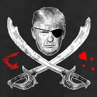 Dread Pirate Donald Trump Pirate Flag 2024 11oz C Handle Ceramic Mug