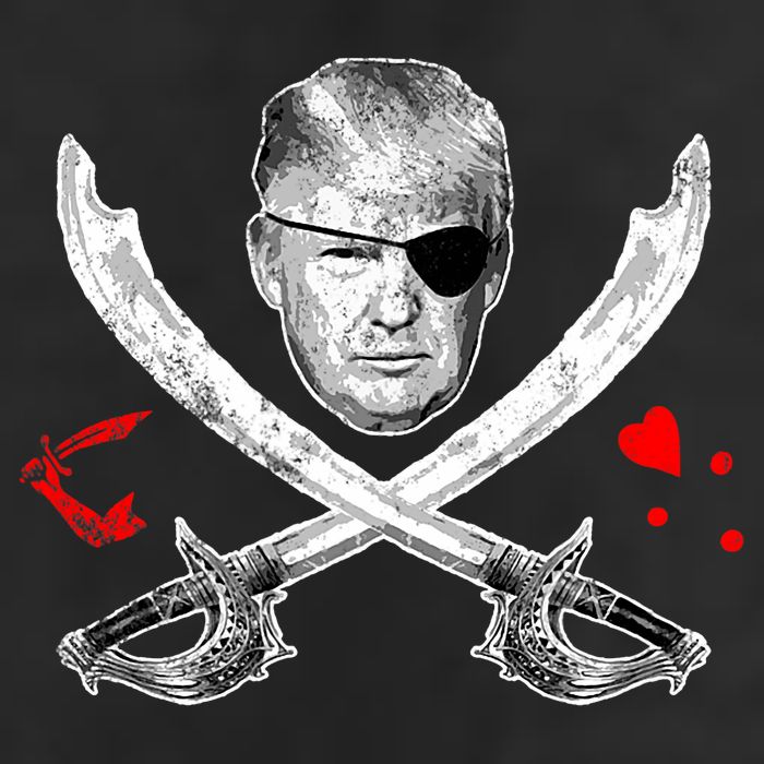 Dread Pirate Donald Trump Pirate Flag 2024 11oz C Handle Ceramic Mug